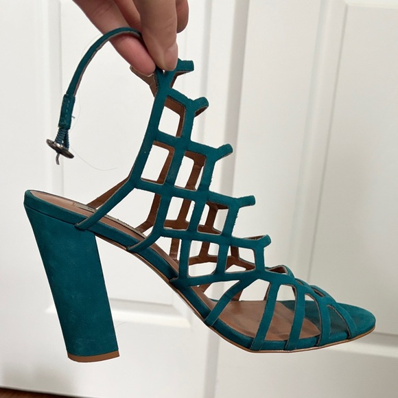 Sam Edelman Turquoise Strappy Heels - Picture 2 of 6